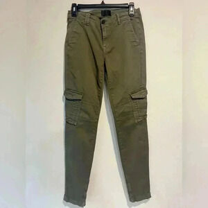 Vince. Cargo Pants Women’s Size 26 Olive Twill Military Style Skinny Mid Rise
